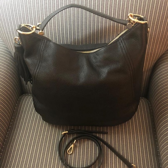 Michael Kors Handbags - Michael Kors Frances Hobo Bag - Black